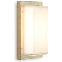 Moretti Luce Ice Cubic 3410 outdoor wall light natural brass