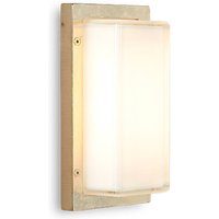 Moretti Luce Utomhusvägglampa Ice Cubic 3410, av mässing