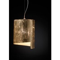 Selène Papiro pendant light, Ø 26 cm, gold