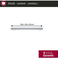 Paulmann URail ZigBee central power feed, matt chrome, long
