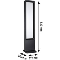 Paulmann LED-väglampa Reana, antracit, 83 cm metall IP44