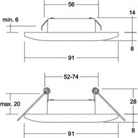 BRUMBERG Adapt LED downlight, matt black