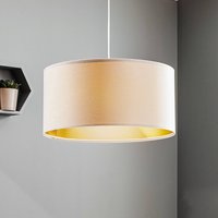 Maco Design Salina pendellampa, vit/guld Ø 50cm