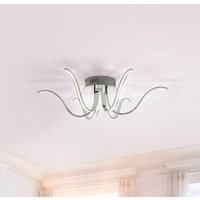 JUST LIGHT. GmbH LED-taklampa Valerie 6-ljus Ø67cm stål