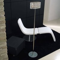 Marchetti BACCARAT elegant crystal floor lamp, transparent
