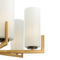 Maytoni Fortano chandelier 6-bulb glass lampshades