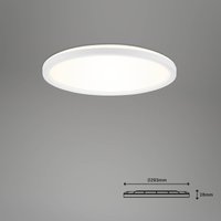 Briloner Plafonnier LED Slim S à intensité variable CCT blanc Ø 29 cm