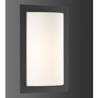 LCD LED-utomhusvägglampa Luis, grafitfärgad, glas, stål
