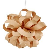 LZF LAMPS LZF Agatha Ball hänglampa, 84 x 80 cm, bok natur