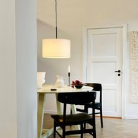 Dyberg Larsen Calix hanging light, height 50 cm, natural white
