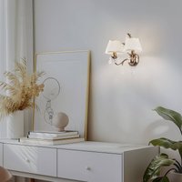 ONLI Vägglampa Karen 2 lampor brons