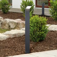 Trio Lighting LED-väglampa PEARL, höjd 100 cm, antracit, metall, IP54