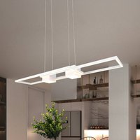 Trio Lighting Albany LED-hänglampa, vit, 100 x 28 cm, aluminium, CCT dimbar