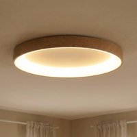 Mantra Iluminación LED taklampa Niseko II CCT fjärrkontroll Ø65cm träfärgad