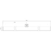 Ampoule LED Radium S14d ampoule tubulaire 4,9 W 927 50 cm opale