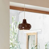 MARKET SET pendellampa Jimmy, Ø 25 cm, brun, keramik