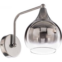 Wandleuchte Monte aus Glas, einflammig, silber