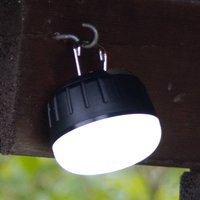 FH Lighting LED rechargeable outdoor lamp 850948, black/white, Ø 7 cm, plastic