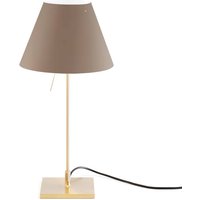 Luceplan Costanzina table lamp brass, nougat brown
