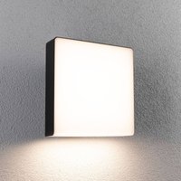 Paulmann LED outdoor wall light Azalena, sensor, anthracite