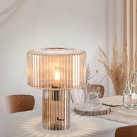 Paul Neuhaus Fungus table lamp, amber, glass, 34 cm