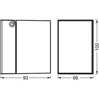 OSRAM utomhusvägglampa ENDURA CLASSIC CUBE, silvermetall IP44