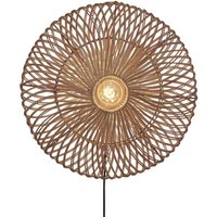 GOOD & MOJO Zanzibar Wandleuchte, Ø 55 cm, natur