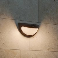 Philips Swyn LED solar wall light, black, with sensor, IP44