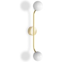Decor Walther Pep Two wall light matt gold, 2-bulb