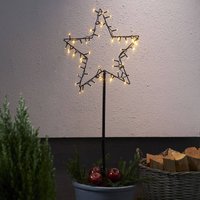 STAR TRADING Étoile décorative LED Spiky pour l’extérieur, pile