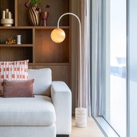 IT´S ABOUT ROMI IT'S ABOUT ROMI Lampadaire arqué Tivoli, couleur sable, hauteur 163 cm