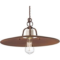 Ferroluce Riccardo hanging light with large metal shade