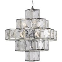 Searchlight Hänglampa Glacier med akrylskärm 55 cm