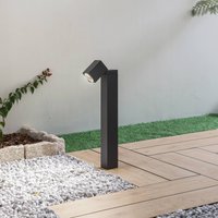Lindby Sockelleuchte Othil, 50 cm hoch, anthrazit, Metall