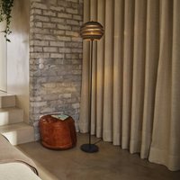 OSRAM BALL floor lamp, brown, height 160 cm, corrugated cardboard, E27