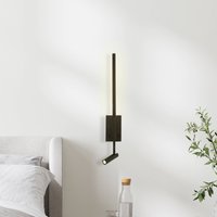 Zambelis Applique murale LED 23039, noir, 3.000 K, à 2 lampes, métal