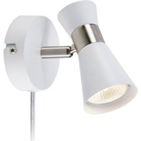 Markslöjd Vägglampa Folie, roterbar spot, vit/stål