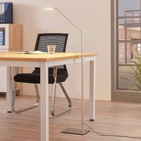 Lucande Resi LED floor lamp with dimmer, ideal for reading