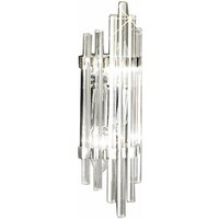 KOLARZ Applique murale Ontario, transparent/chromé, hauteur 31 cm, verre