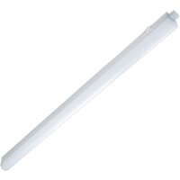 Ledino White LED batten light Eckenheim with switch