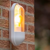 Lucide Capsule outdoor wall light, clear/white