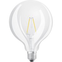 OSRAM LED-lampa Globe G125 E27, 2,5 W klar glödtråd 2 700 K