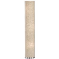 FISCHER & HONSEL Golvlampa Thor, höjd 110 cm, sandfärgad/nickel