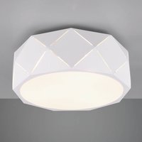 Trio Lighting Plafonnier Zandor avec abat-jour blanc