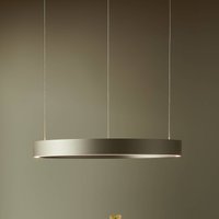 LOOM DESIGN LED-hængelampe Velora, cremefarvet, Ø 60 cm, dæmpbar