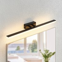Lucande LED-vägglampa Lisana, horisontell, 75 cm, IP44