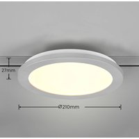 Trio Lighting Camillus LED track light for DUOline, titanium, Ø 26 cm