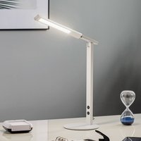 LED-skrivebordslampe Ideal med dæmper, hvid