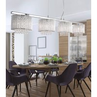 Searchlight Suspension Elise, à quatre lampes, barres