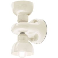 Ferroluce Applique murale Berimbau, crème, à 2 lampes